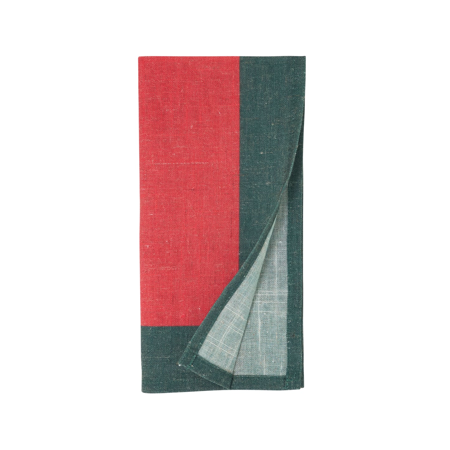 Red Color Band Border Napkins 85% polyester - 15% linen, 20 Inch Square (4 pcs.)