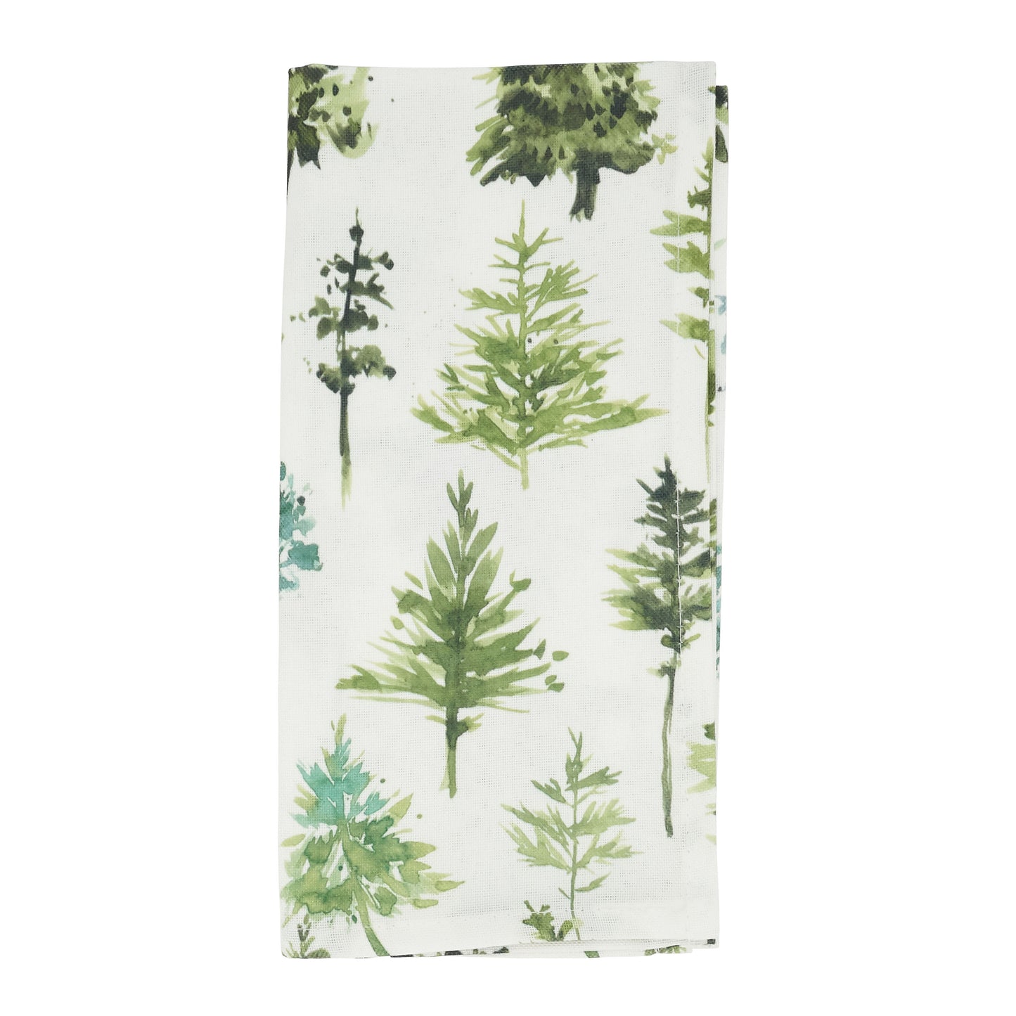 Green Trees Napkins 100% polyester, 20 Inch Square (12 pcs.)
