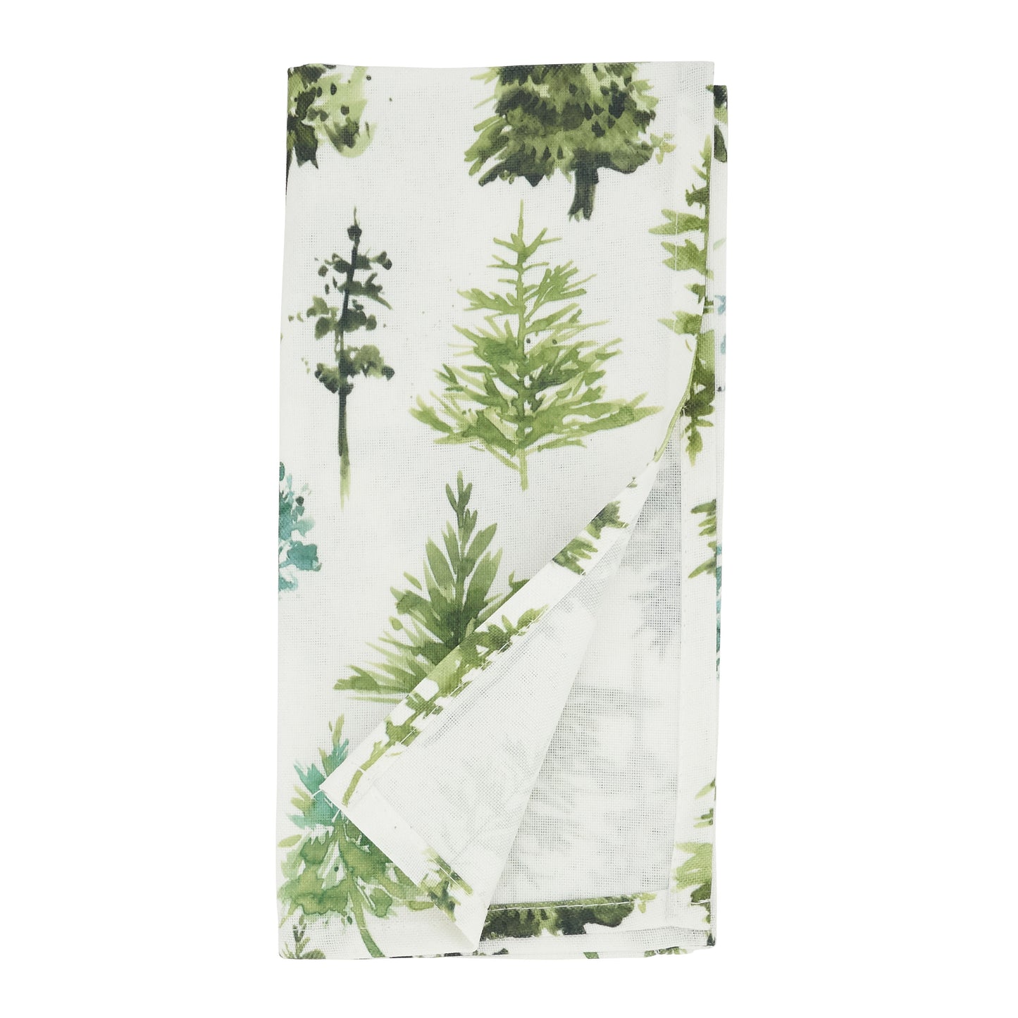 Green Trees Napkins 100% polyester, 20 Inch Square (12 pcs.)