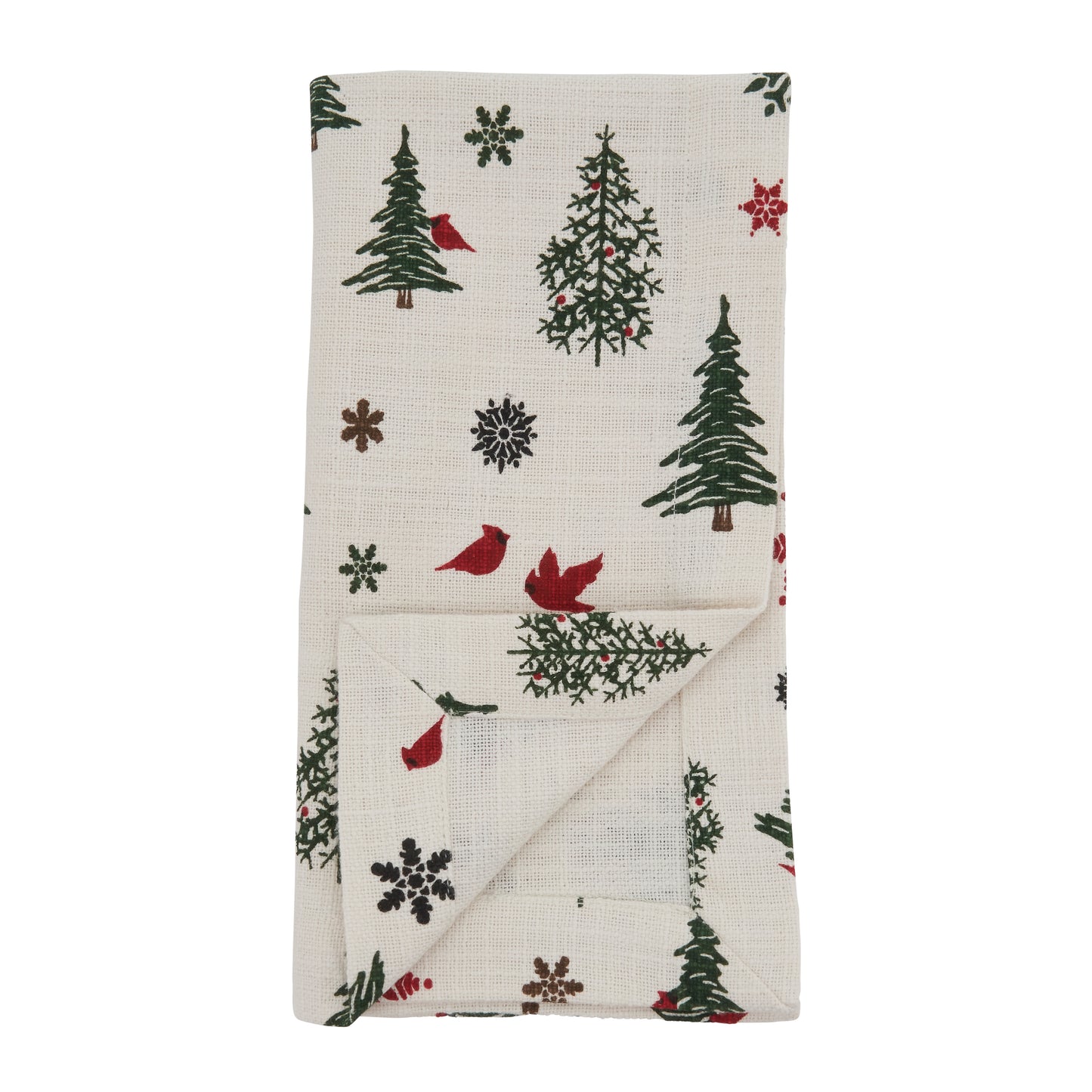 Ivory Christmas Tree Napkins 100% cotton, 20 Inch Square (4 pcs.)