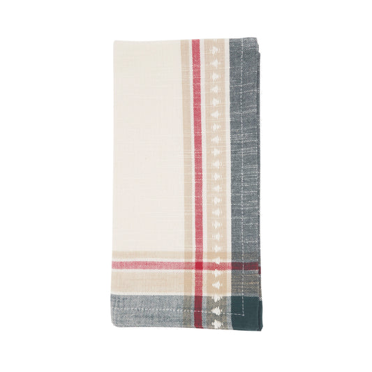 Multi Dobby Christmas Trees Napkins 100% cotton, 20 Inch Square (4 pcs.)
