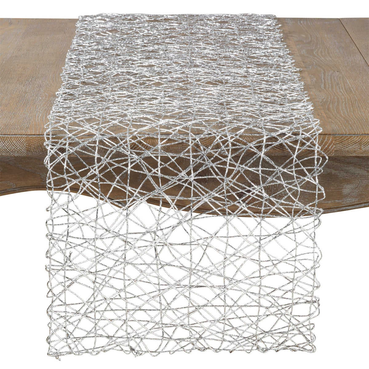 Everyday / All Season Silver Wire Nest Table Runner, 70% paper - 30% polypropylene