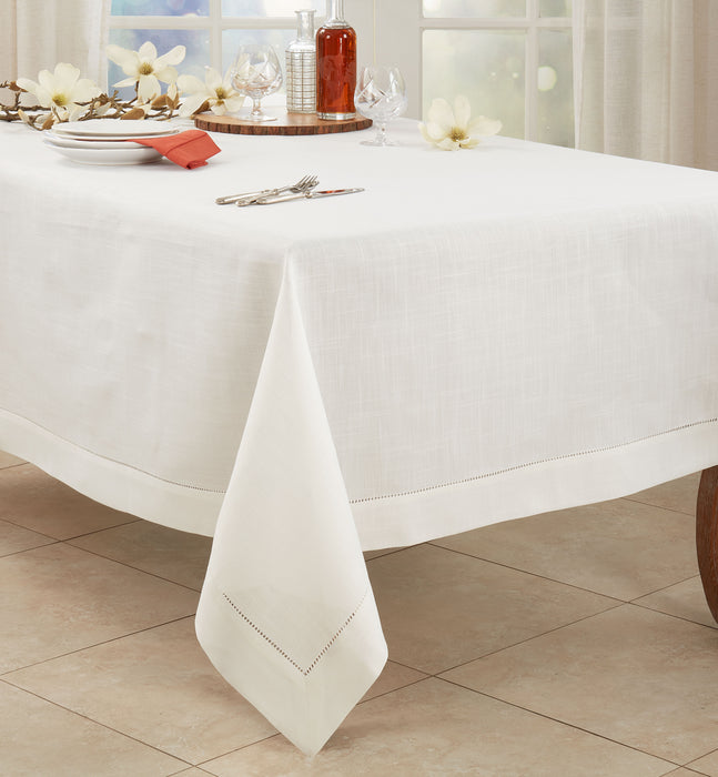 Occasion Gallery Special Occasions Ivory Hemstitched Border Tablecloths