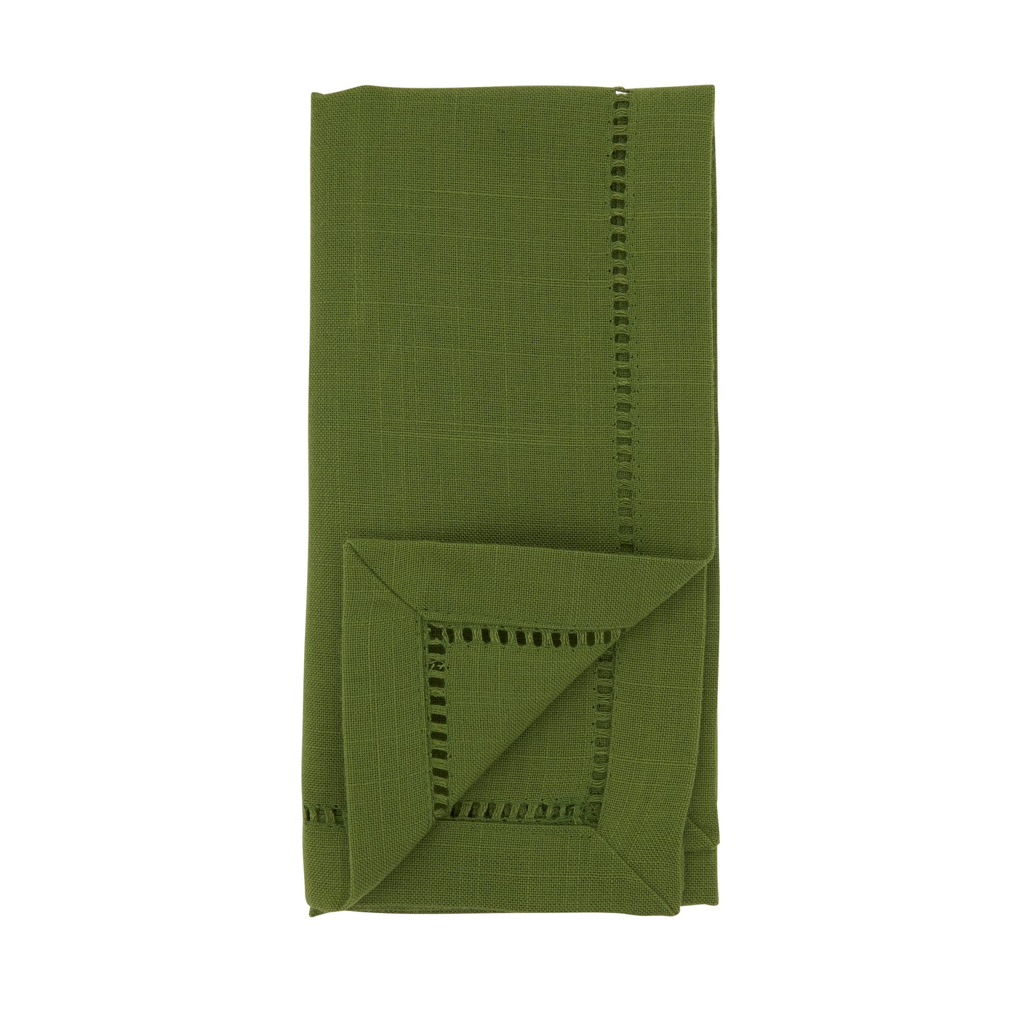 Kiwi Hemstitched Border Dinner Napkins 100% Polyester, 18 Inch Square (12 pcs.)