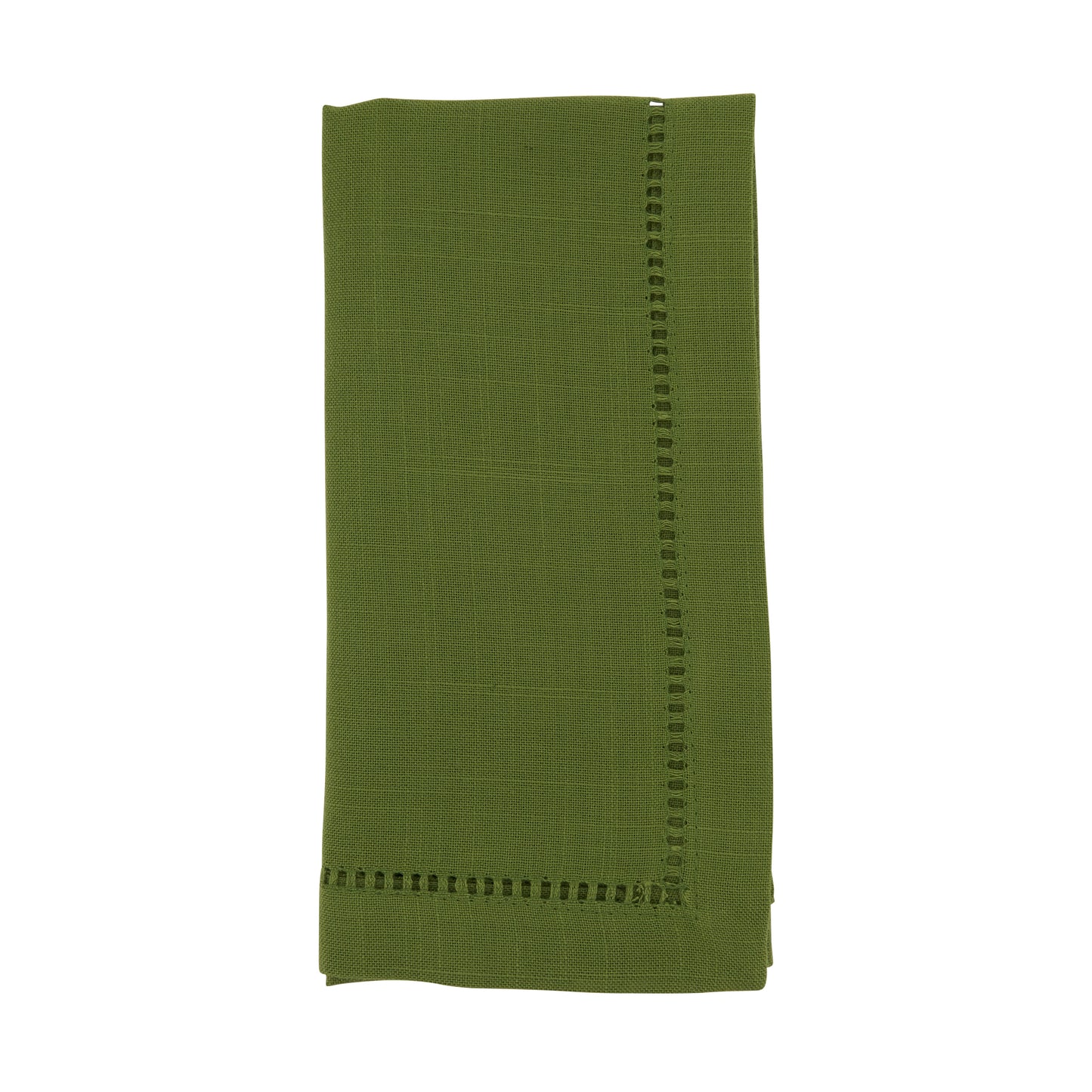 Kiwi Hemstitched Border Dinner Napkins 100% Polyester, 22 Inch Square (12 pcs.)