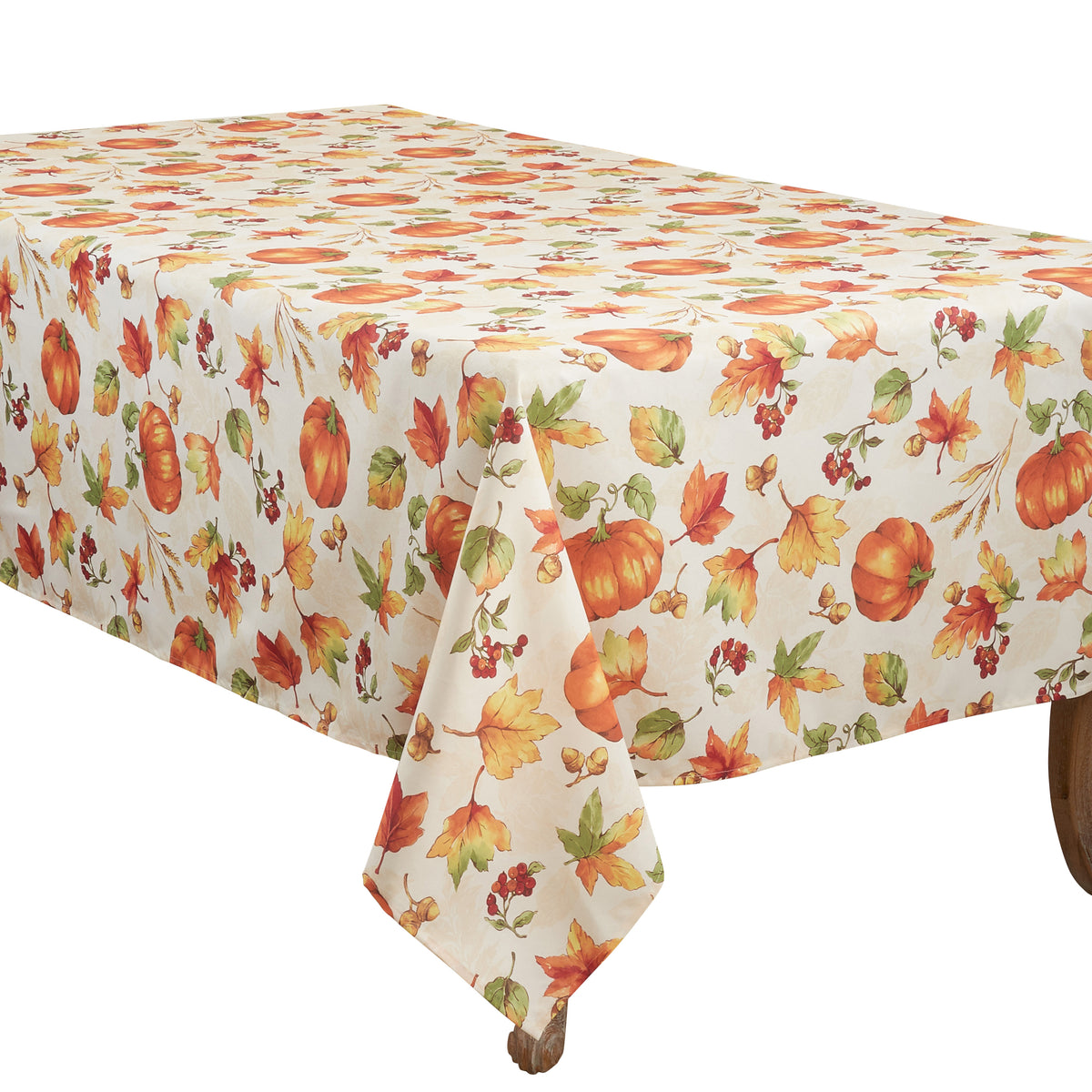 Orange  Fall Pumpkin Tablecloth  100% Polyester