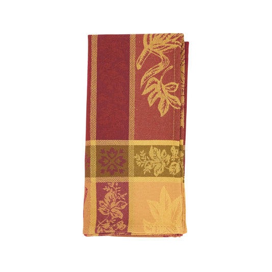 Multi Jacquard Design Thanksgiving Napkins 53% polyester - 47% cotton, 19 Inch Square (4 pcs.)