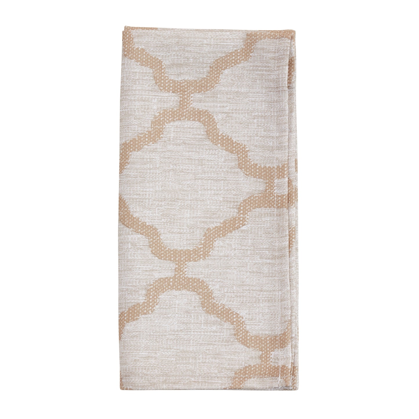 Taupe Moroccan Napkins 100% Polyester, 20 Inch Square (4 pcs.)