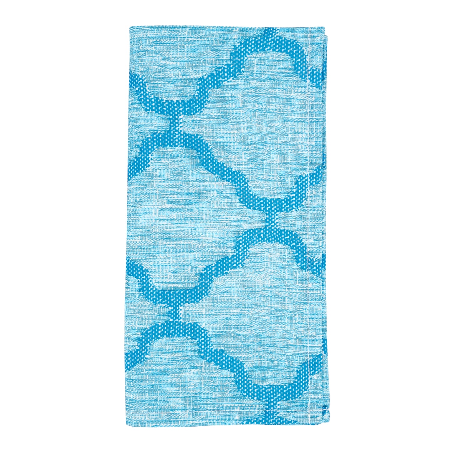 Turquoise Moroccan Napkins 100% Polyester, 20 Inch Square (4 pcs.)