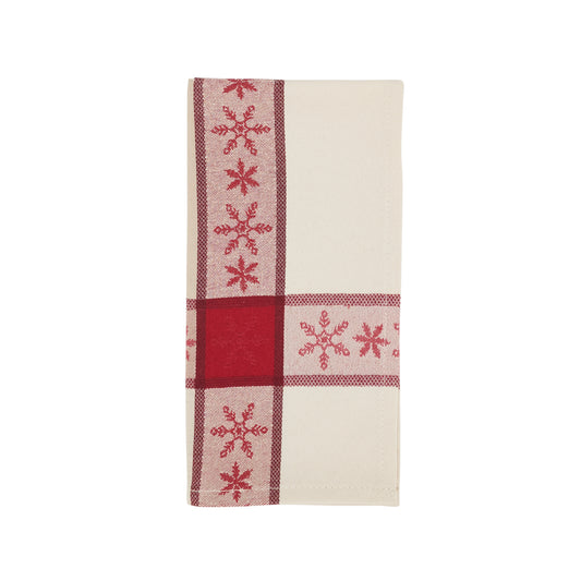 Red Jacquard Napkins 53% polyester - 47% cotton, 19 Inch Square (4 pcs.)