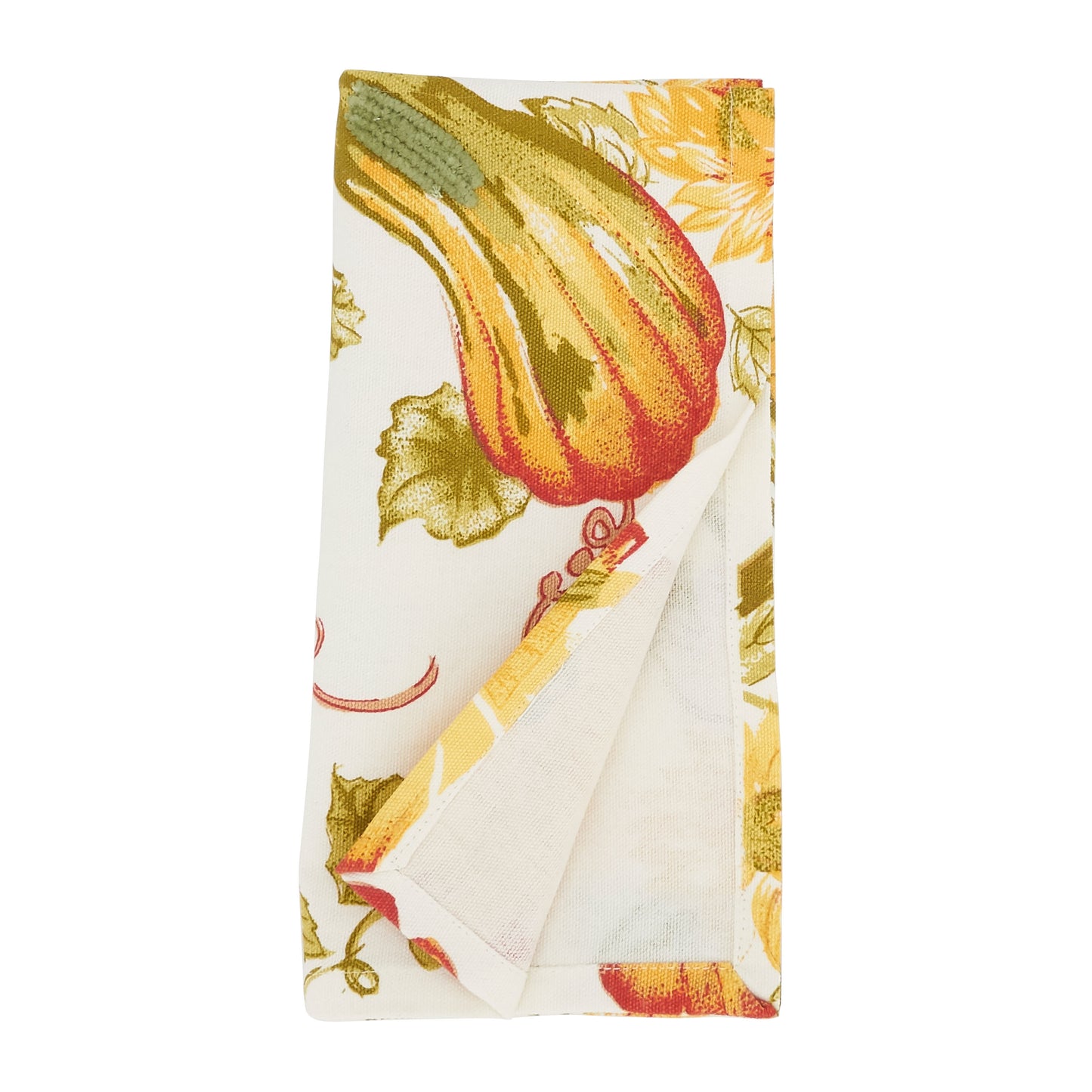 Multi Pumpkin Napkins 100% cotton, 20 Inch Square (4 pcs.)