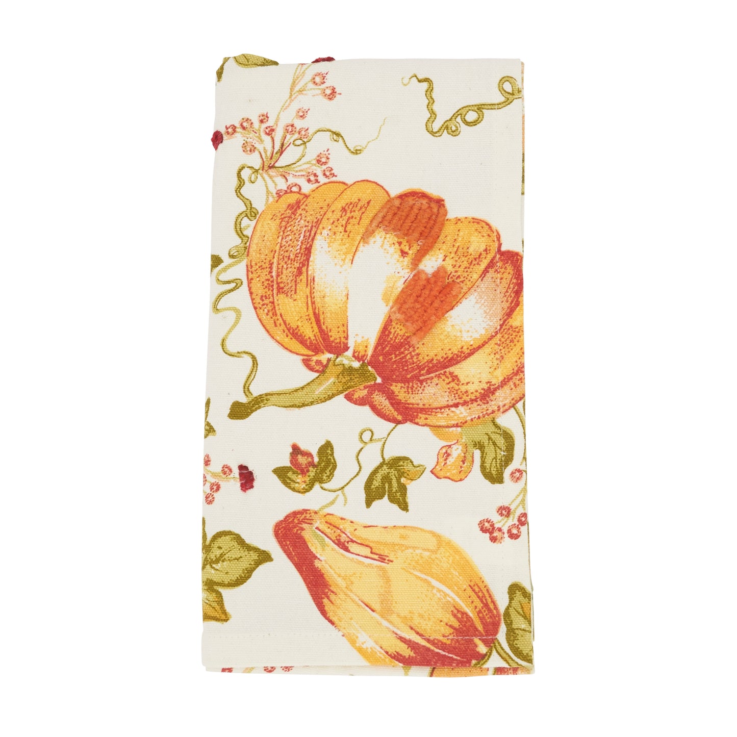 Multi Pumpkin Napkins 100% cotton, 20 Inch Square (4 pcs.)