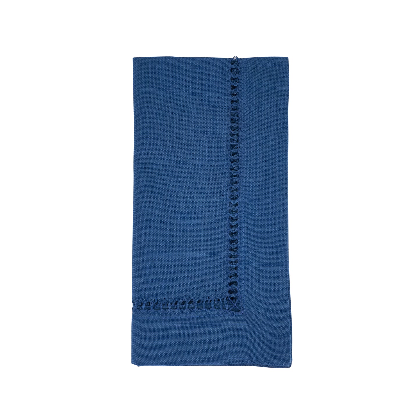 Navy Blue Toscana Hemstitch Dinner Napkins 100% polyester, 20 Inch Square (4 pcs.)