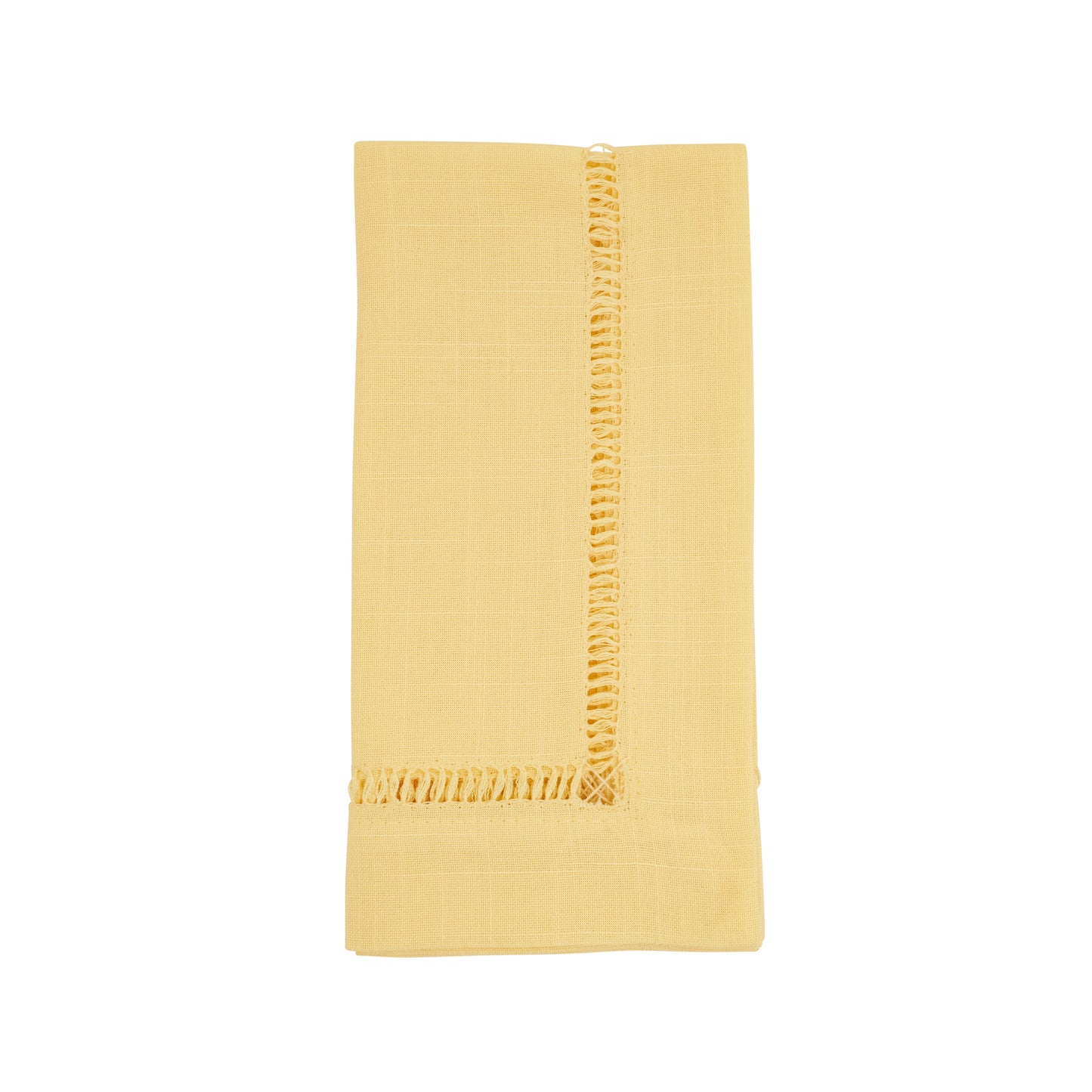 Yellow Toscana Hemstitch Dinner Napkins 100% polyester, 20 Inch Square (4 pcs.)