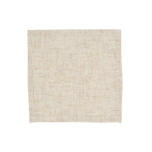 Natural Toscana Cocktail Napkins (No Hemstitch) 80% polyester - 20% linen, 6 Inch Square (12 pcs.)
