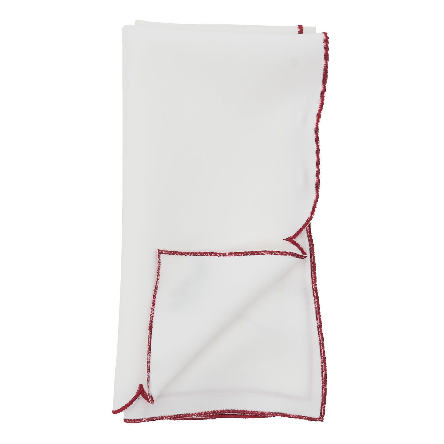 Ivory Embroidered Christmas Napkins 100% polyester, 20 Inch Square (4 pcs.)