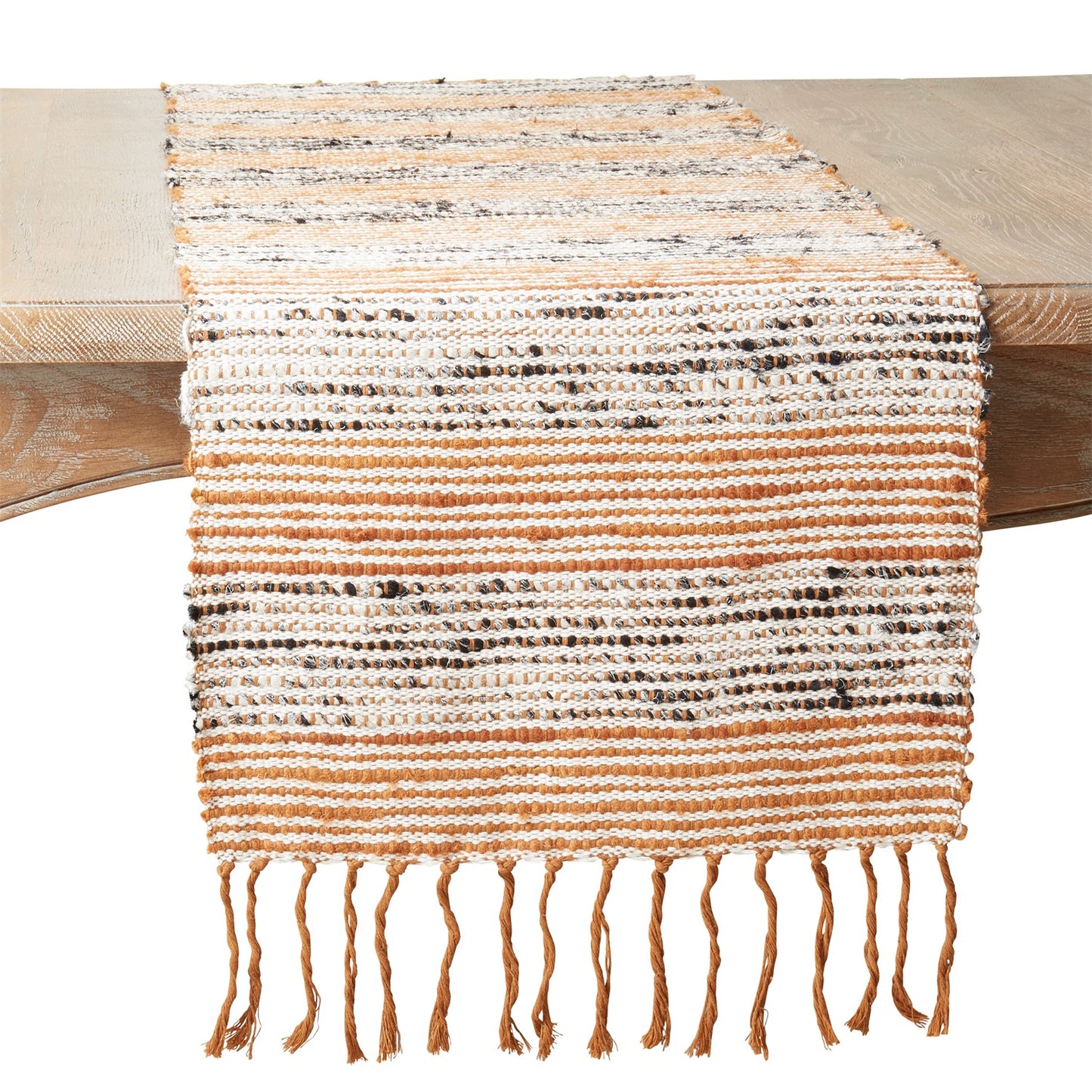 Everyday / All Season Rust Stripe Table Runner, 100% cotton