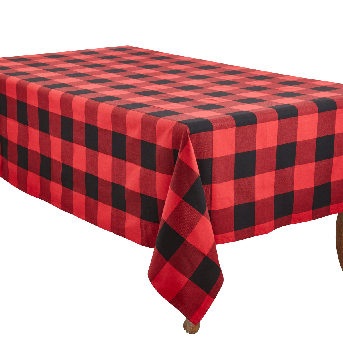 Red  Buffalo Plaid Tablecloth  100% cotton