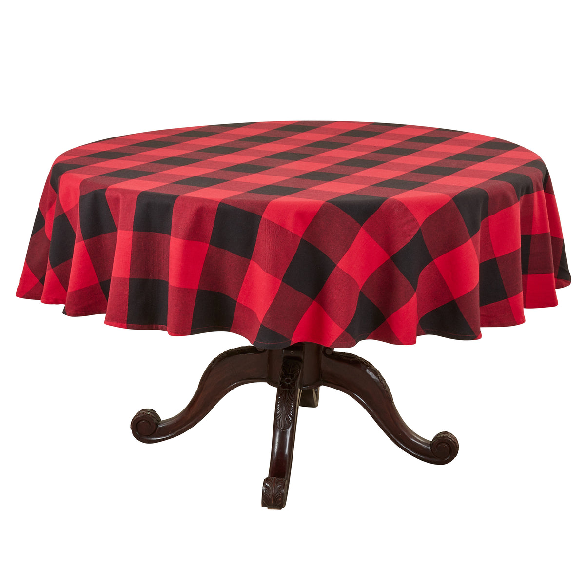 Red  Buffalo Plaid Tablecloth  100% cotton