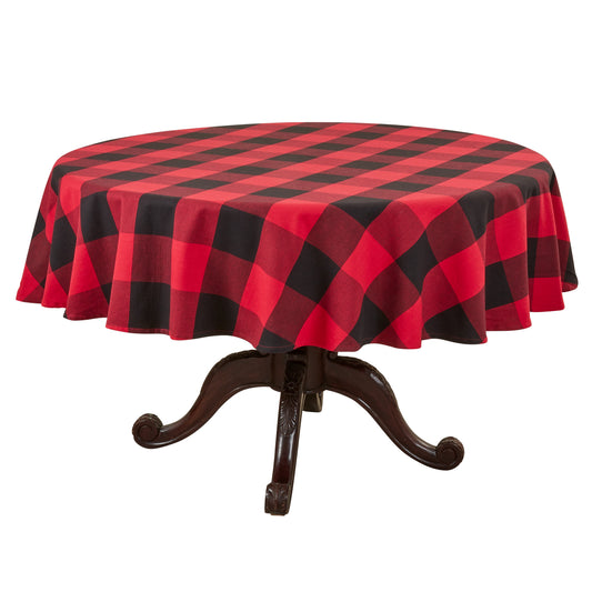 Red  Buffalo Plaid Tablecloth  100% cotton