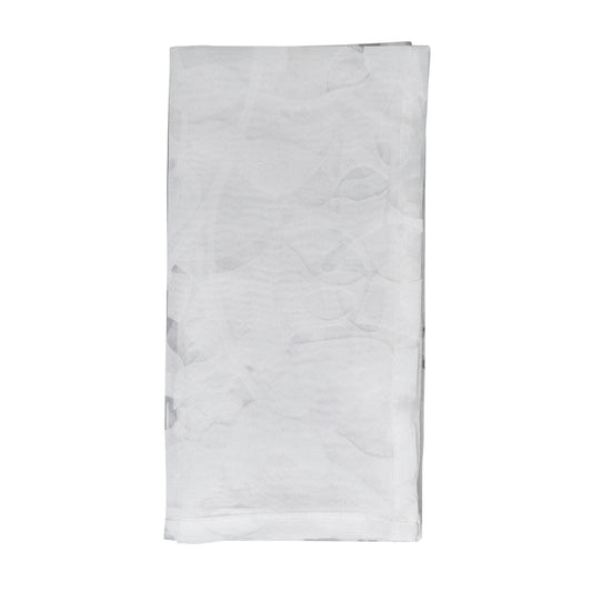 White Burnout Voile Vine Design Napkins 100% Polyester, 20 Inch Square (4 pcs.)