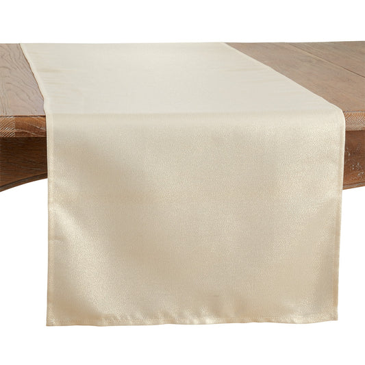 Everyday / All Season Gold Shimmering Table Runner, 100% Polyester