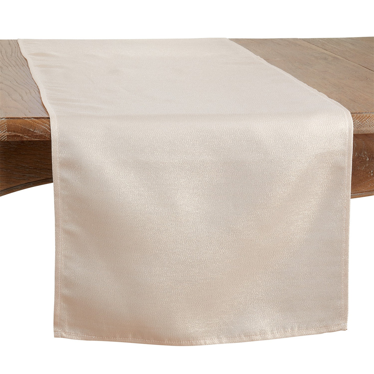 Everyday / All Season Rose Gold Shimmering Table Runner, 100% Polyester