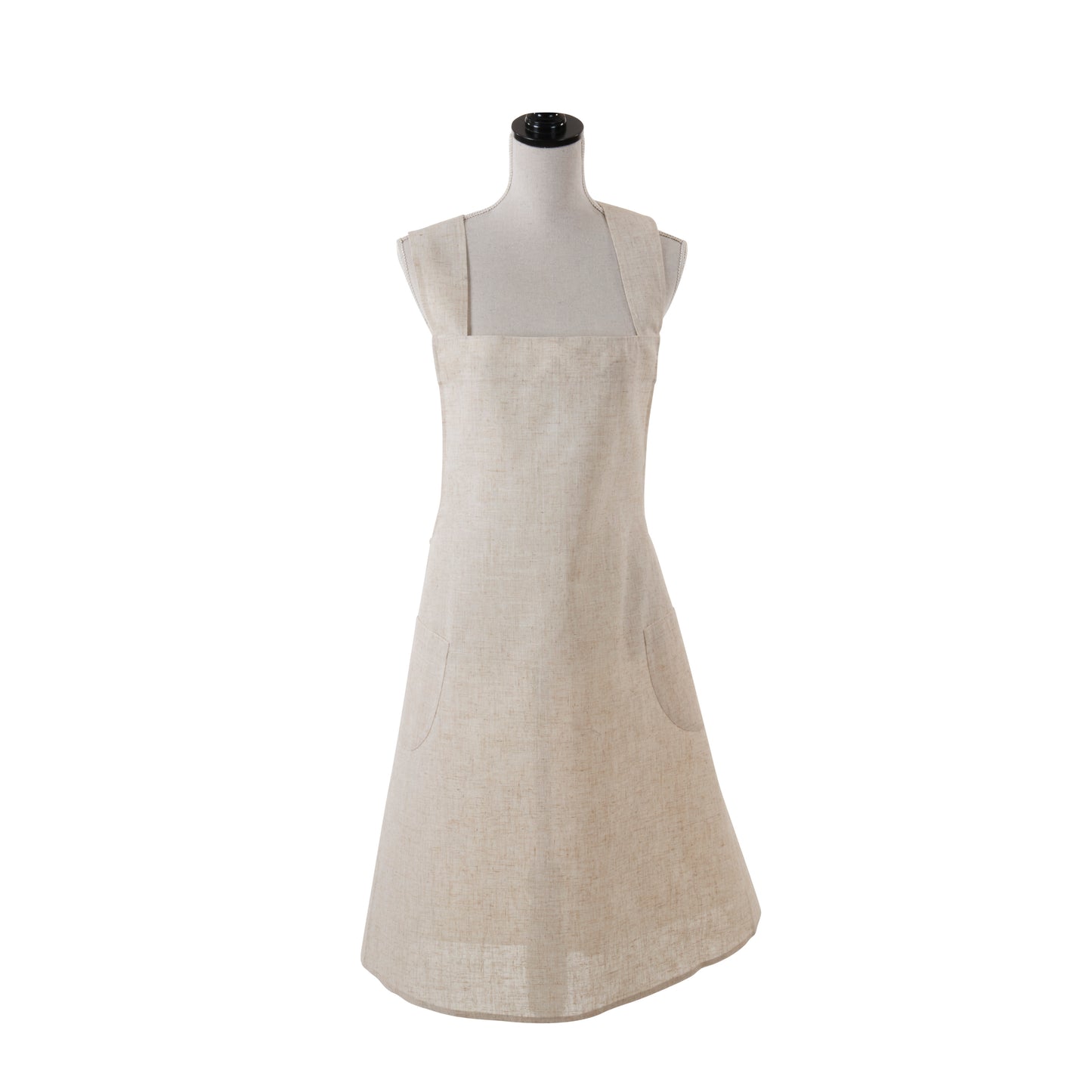 Natural Tan Criss-cross Toscana Apron 80% polyester - 20% linen Size: 28" x 35"