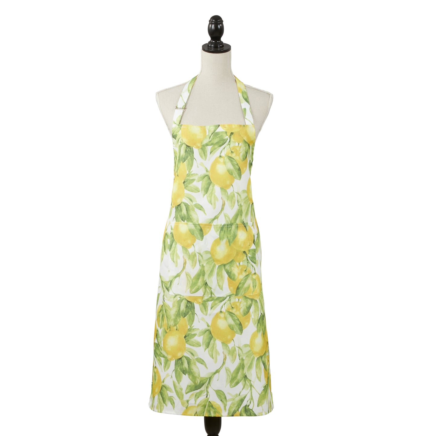 Printed Yellow Lemons & Green Leaves Apron 100% polyester Size: 24" x 36"