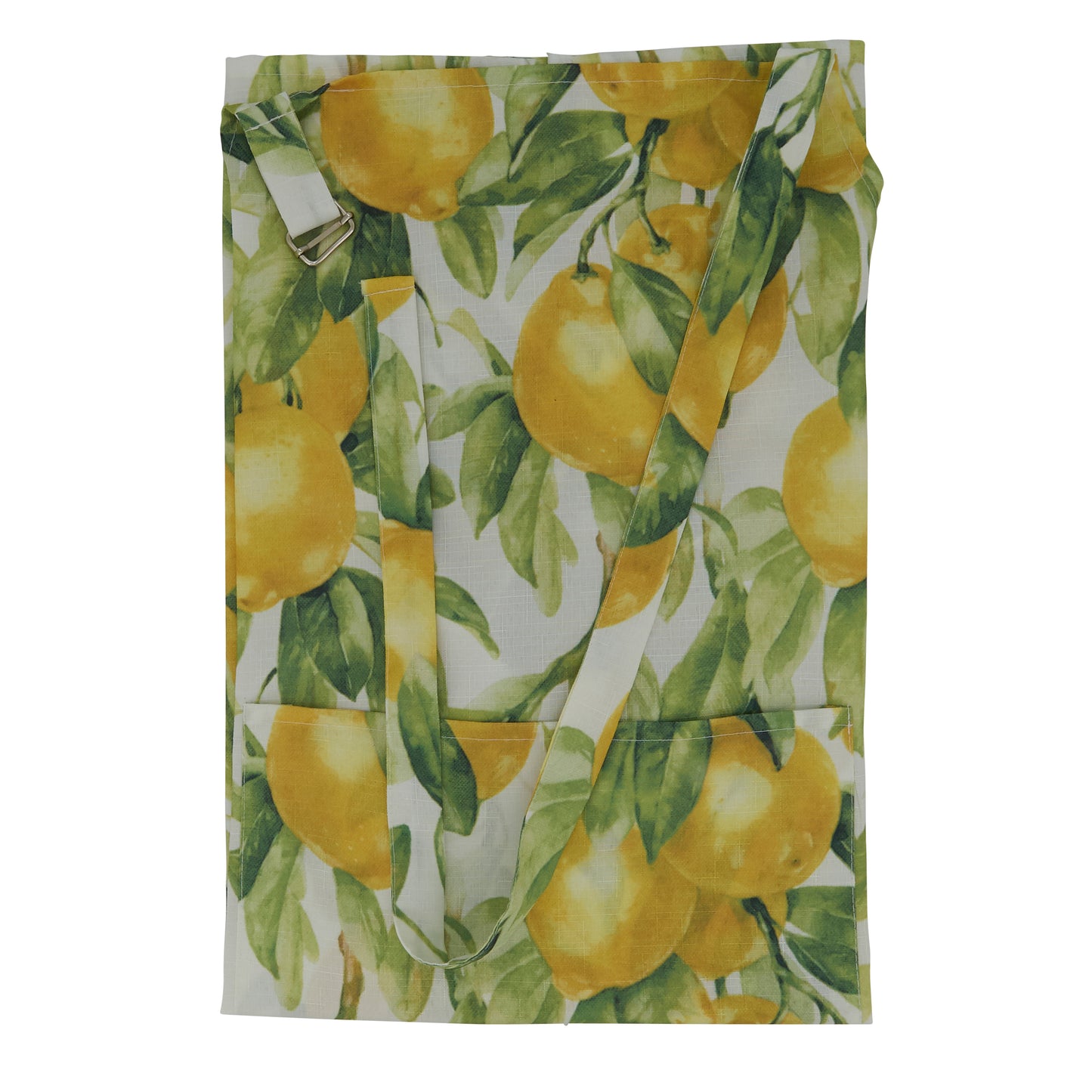 Printed Yellow Lemons & Green Leaves Apron 100% polyester Size: 24" x 36"