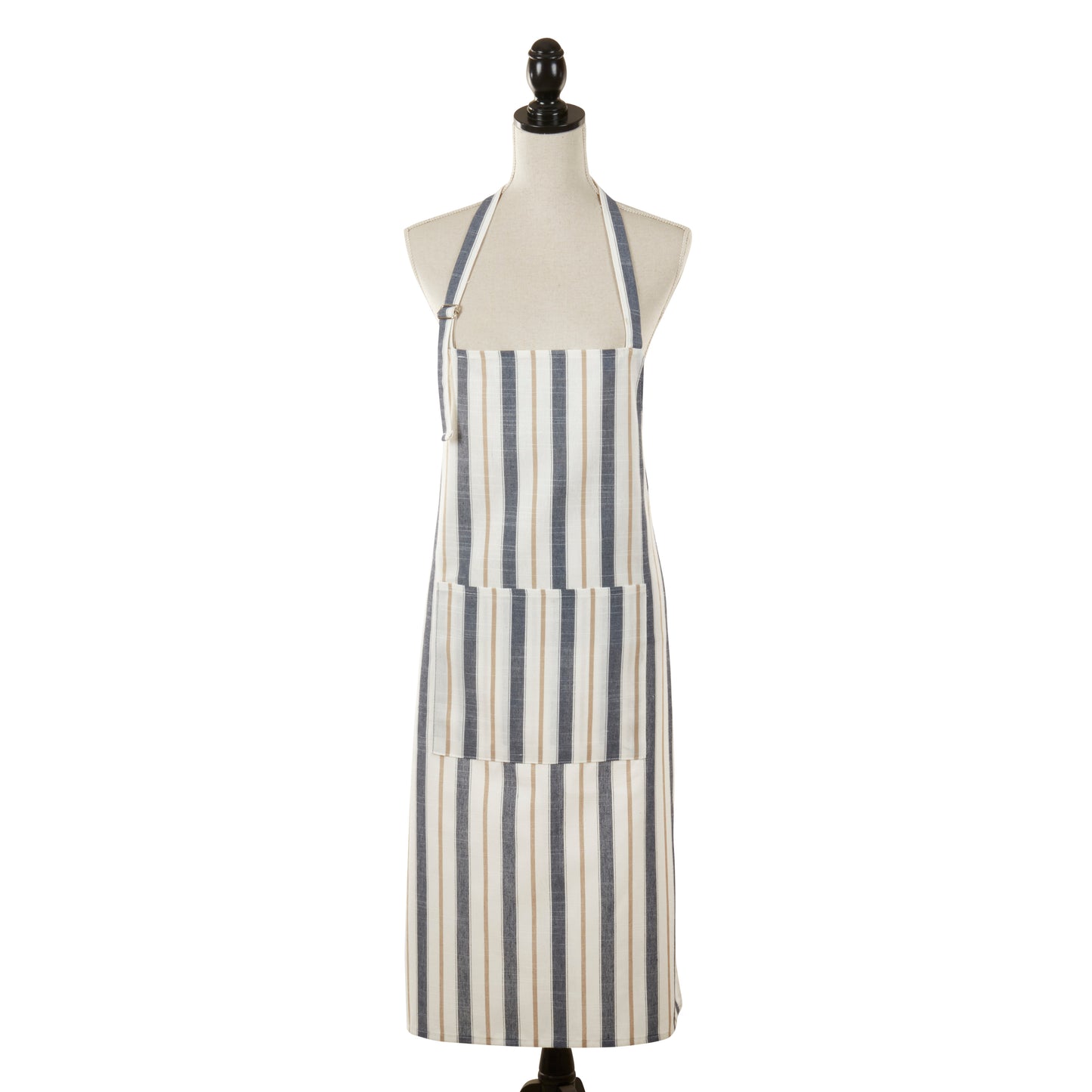 Blue or Olive Green Striped Apron 100% POLYESTER Size: 24" x 36"