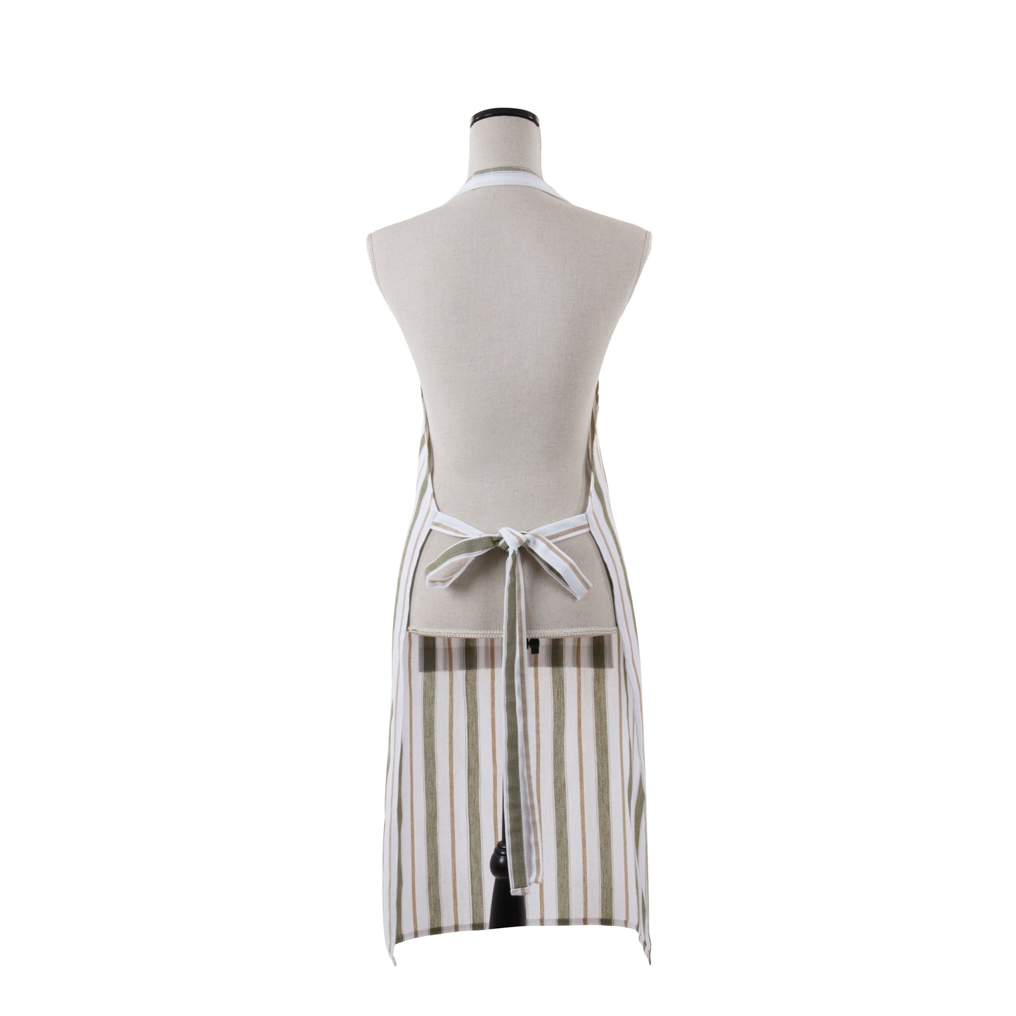 Blue or Olive Green Striped Apron 100% POLYESTER Size: 24" x 36"