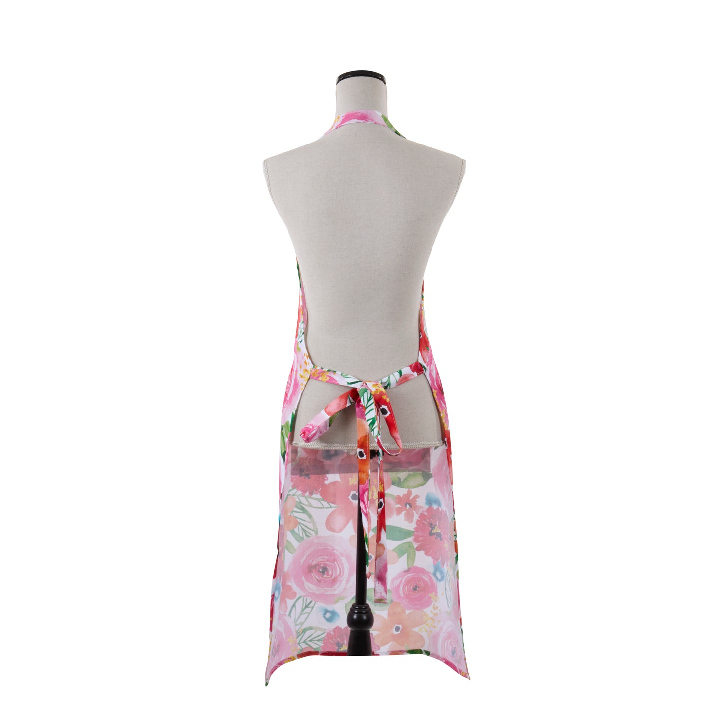 Pink  Santa Monica Floral Apron 100% polyester Size: 24" x 36"