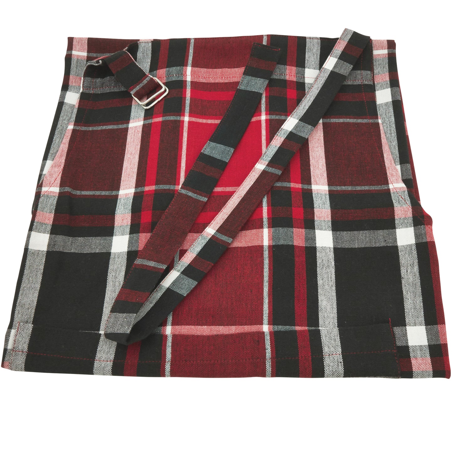 Red Plaid Apron 100% cotton Size: 24" x 36"