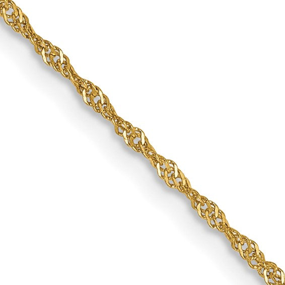 14k Yellow Gold Saint Michael Medal Pendant with 18" Chain