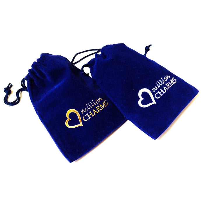 Million Charms 925 Sterling Silver Gold-Plated Woven Bracelet with CZ Accents