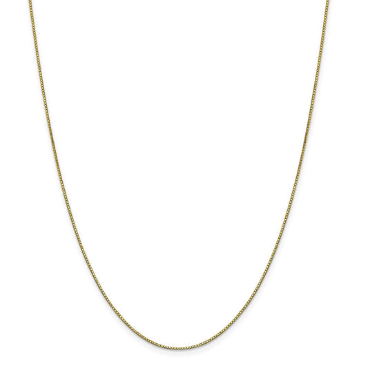 Million Charms 10k Yellow Gold, Necklace Chain, .90mm Box Chain, Chain Length: 30 inches