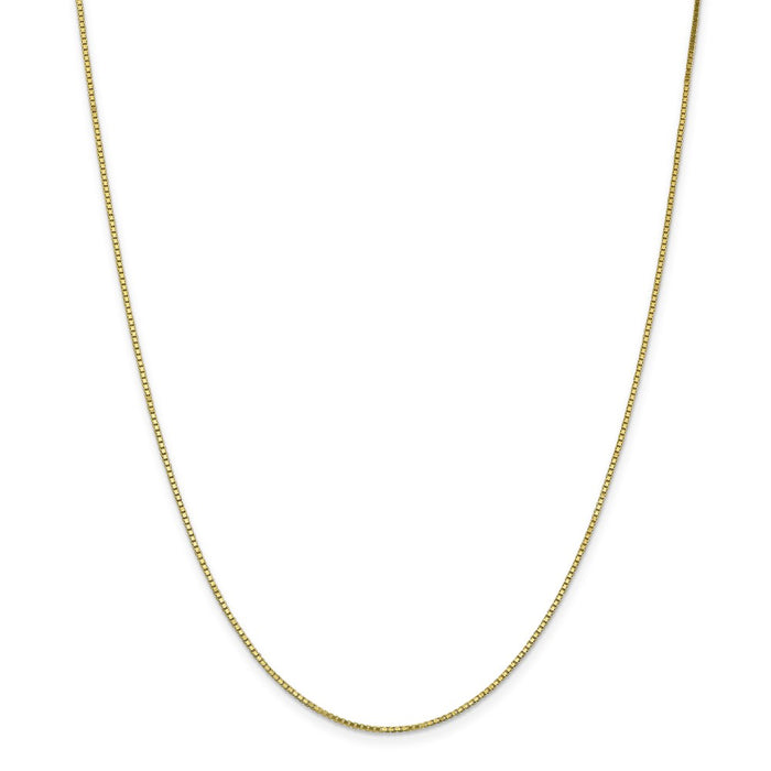 Million Charms 10k Yellow Gold, Necklace Chain, 1.10mm Box Chain, Chain Length: 16 inches
