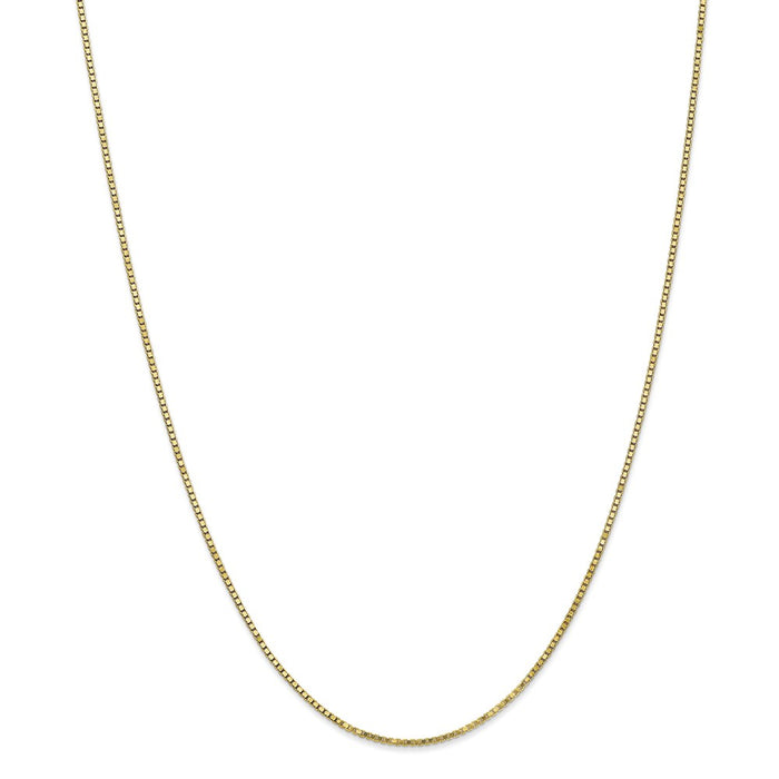 Million Charms 10k Yellow Gold, Necklace Chain, 1.30mm Box Chain, Chain Length: 16 inches