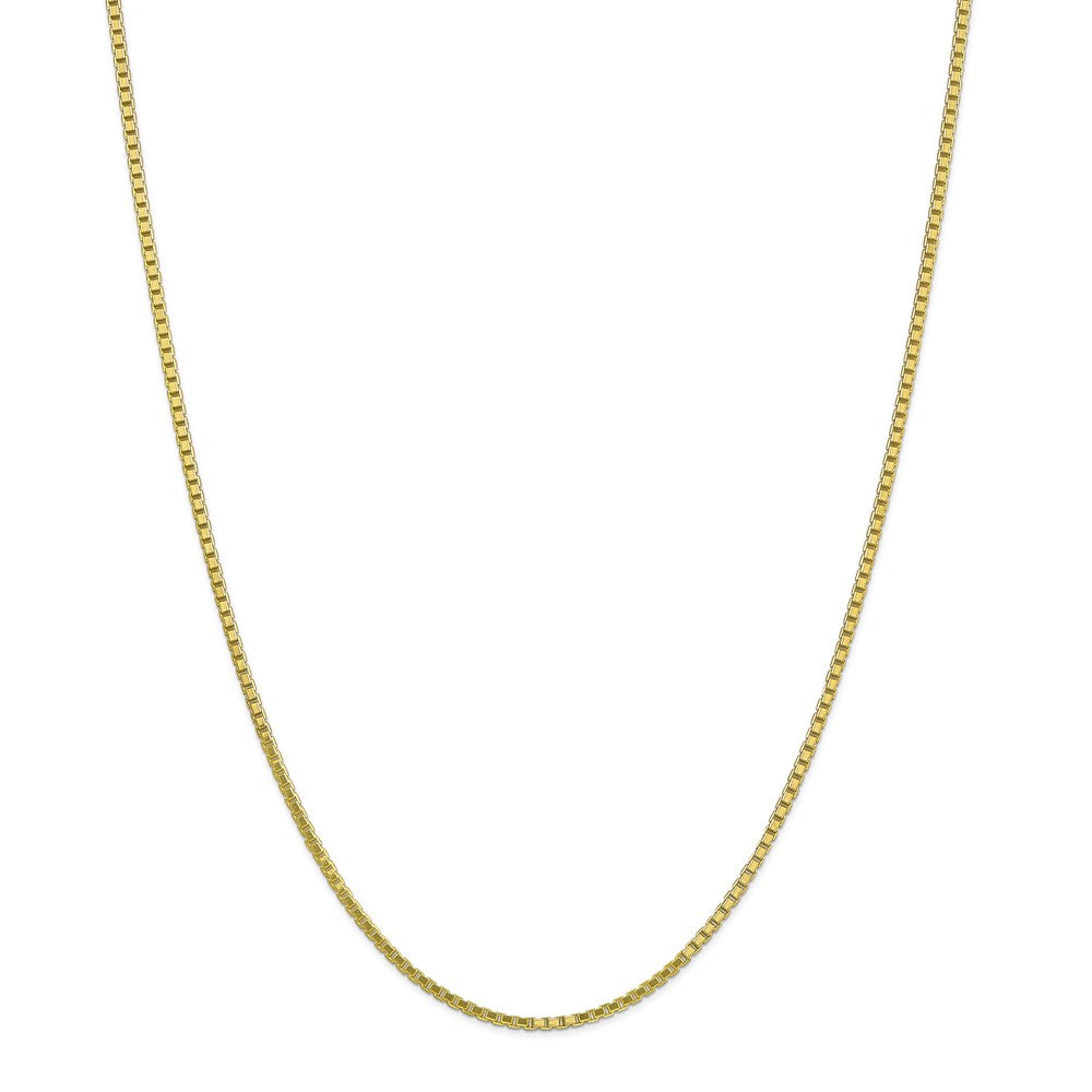 Million Charms 10k Yellow Gold, Necklace Chain, 1.9mm Box Chain, Chain Length: 18 inches