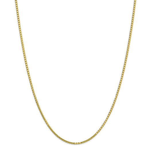 Million Charms 10k Yellow Gold, Necklace Chain, 1.9mm Box Chain, Chain Length: 18 inches