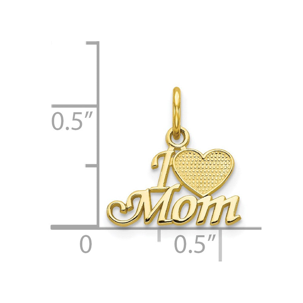 Million Charms 10K Yellow Gold Themed Mom Charm