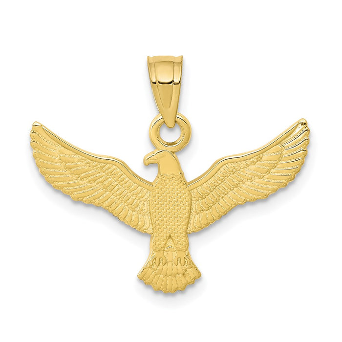 Million Charms 10K Yellow Gold Themed Eagle Charm