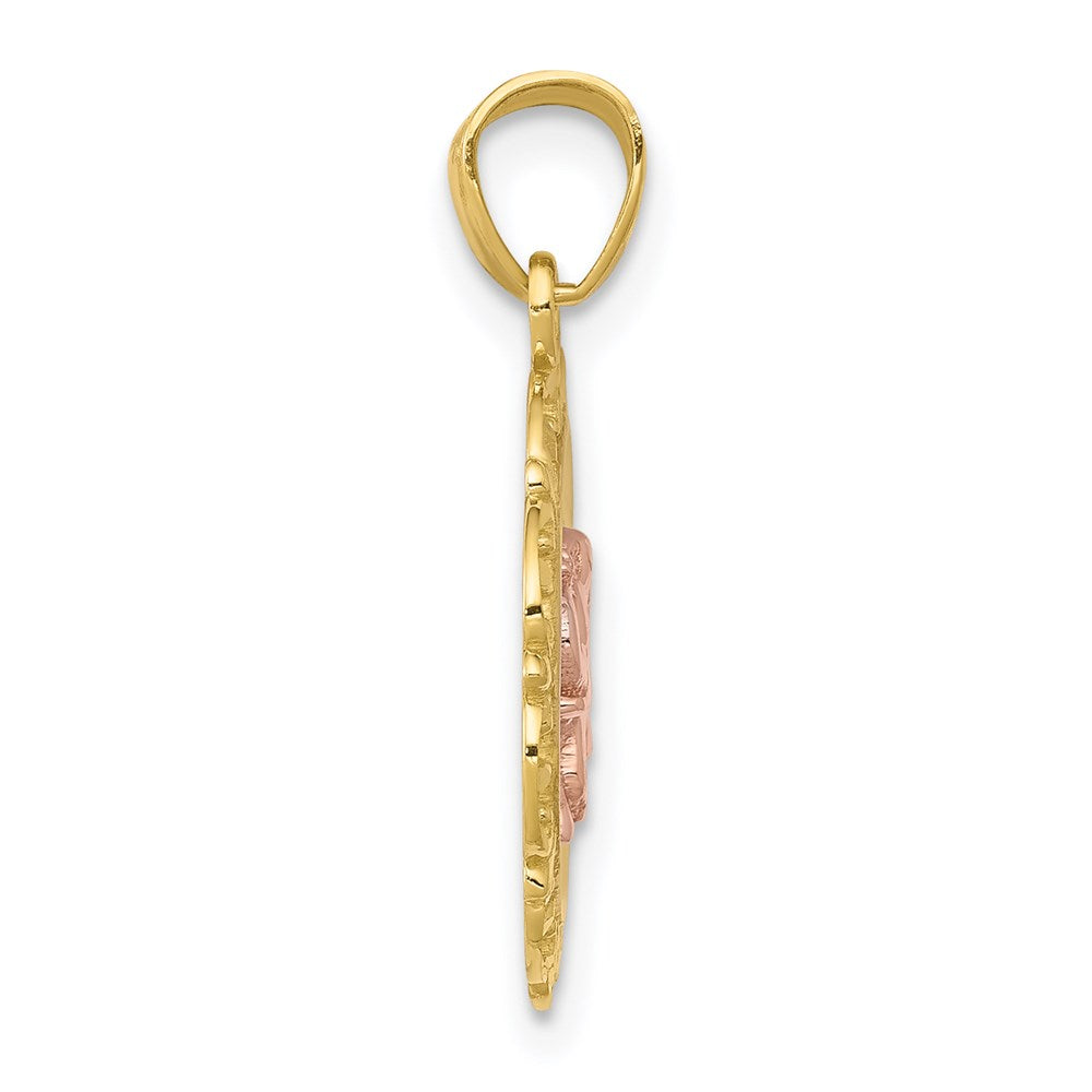 Million Charms 10K Two-Tone Elephant Charm