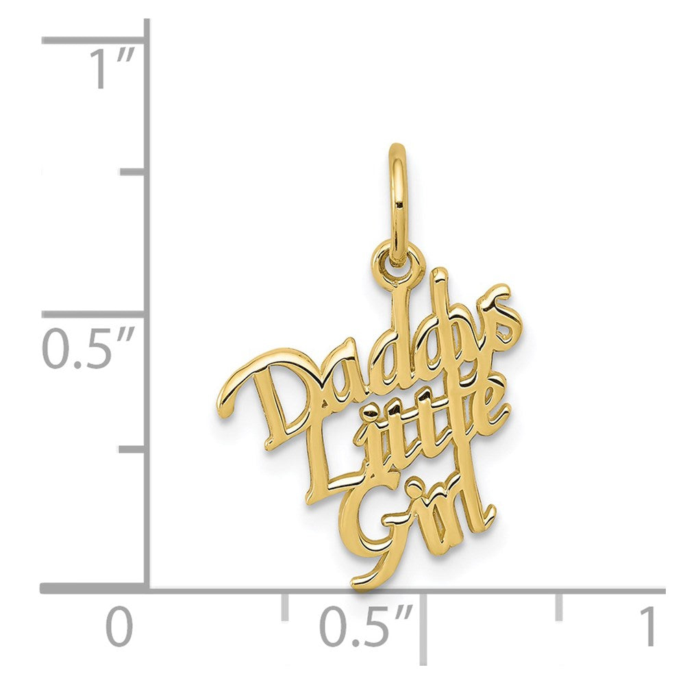 Million Charms 10K Yellow Gold Themed Daddys Little Girl Charm