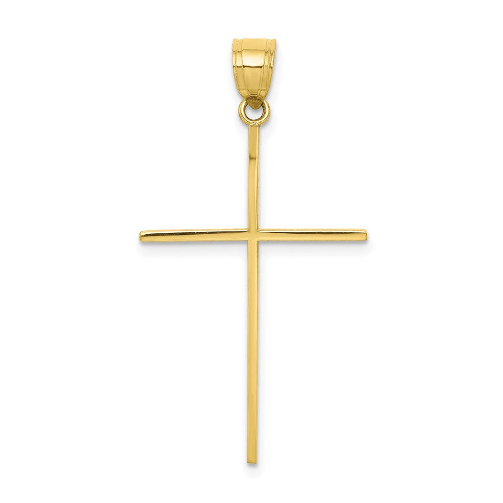 Million Charms 10K Yellow Gold Themed Relgious Cross Pendant