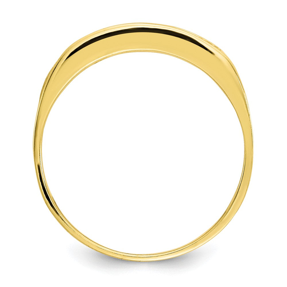10k Yellow Gold CZ Polished Child's Ring, Size: 3