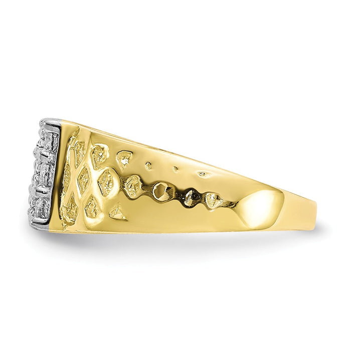 10k Yellow Gold CZ Child's Ring, Size: 1.5