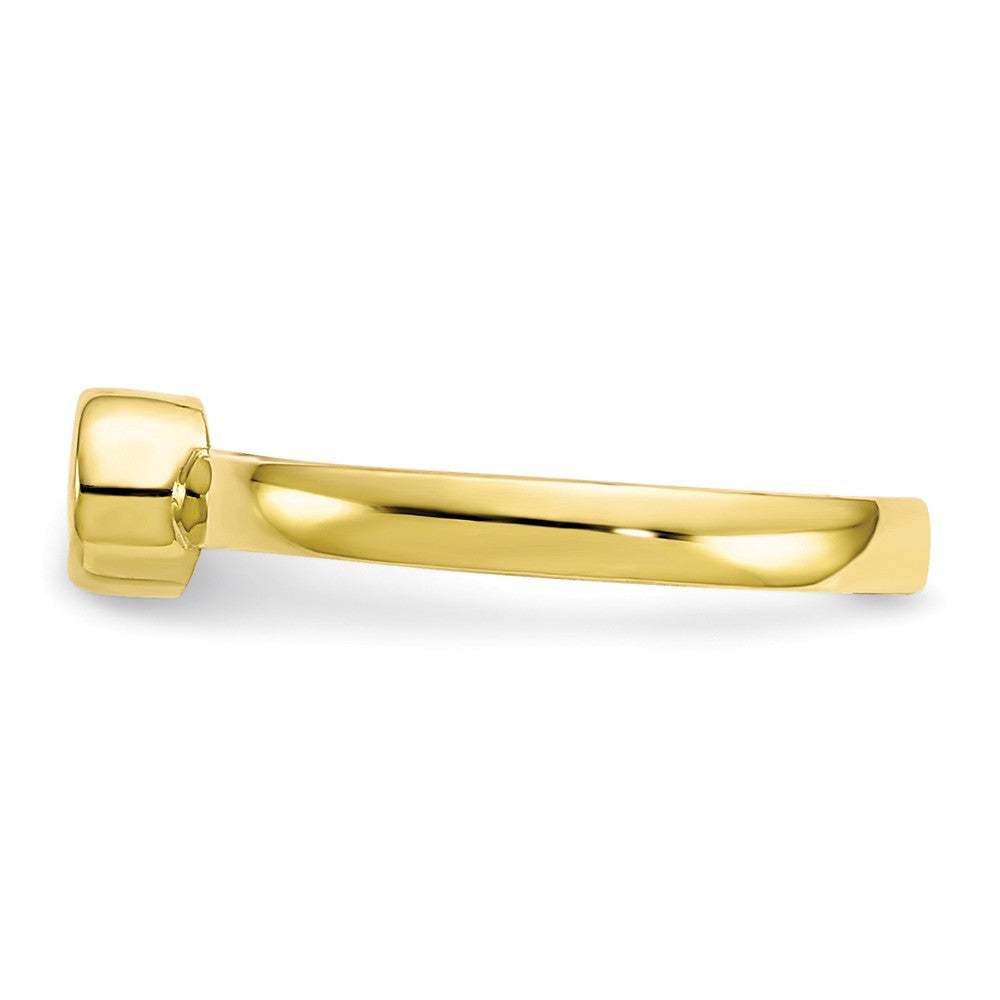10k Yellow Gold CZ Toe Ring