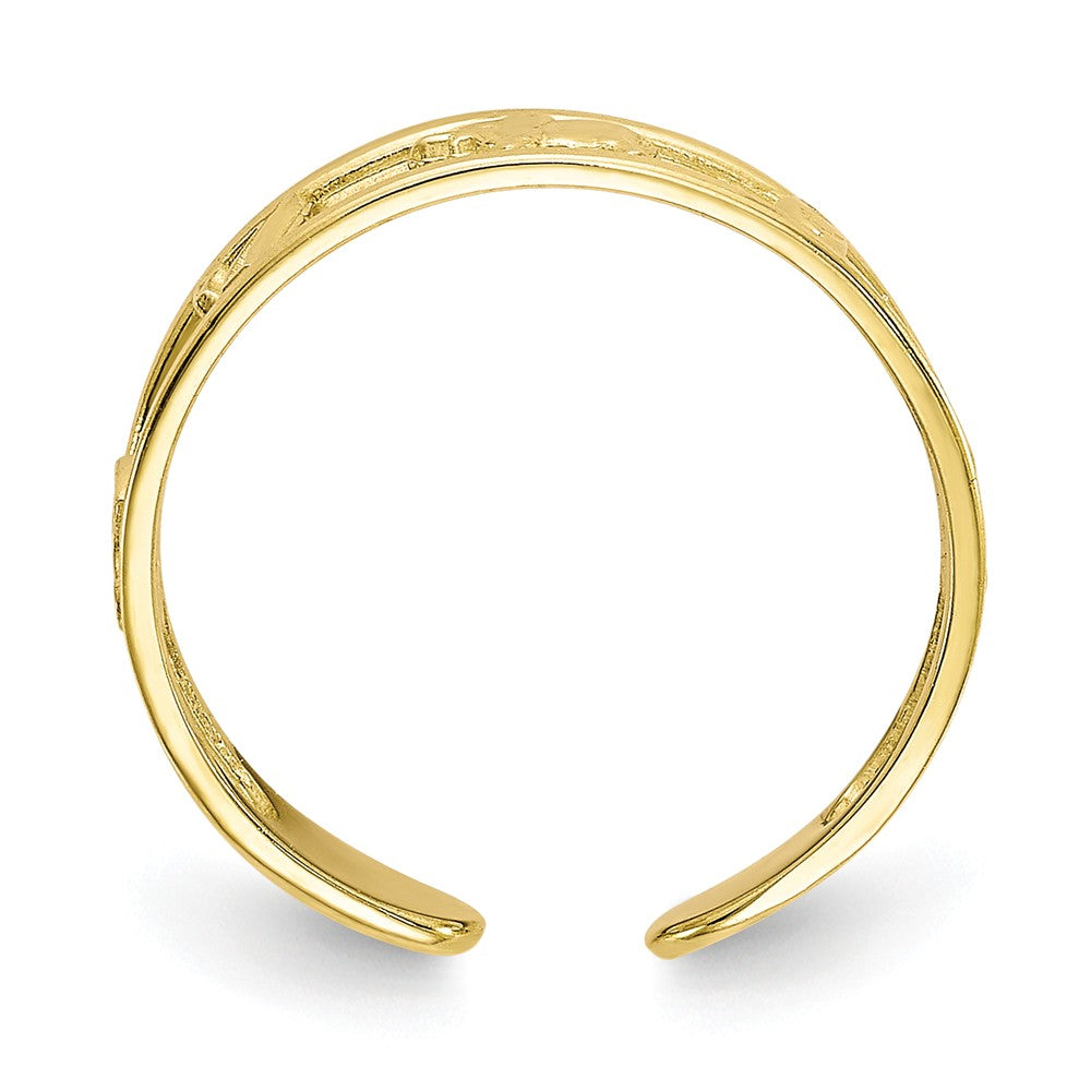 10k Yellow Gold Luck Toe Ring